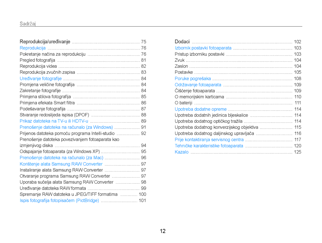 Samsung EC-EX1ZZZBPBE3, EC-EX1ZZZBPAE3 manual 100 