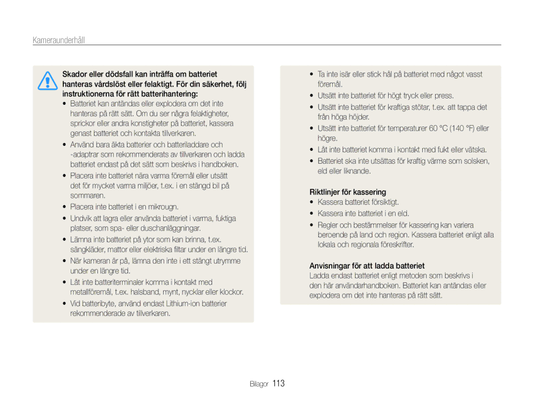 Samsung EC-EX1ZZZBPBE2, EC-EX1ZZZFPBE2 manual Anvisningar för att ladda batteriet 