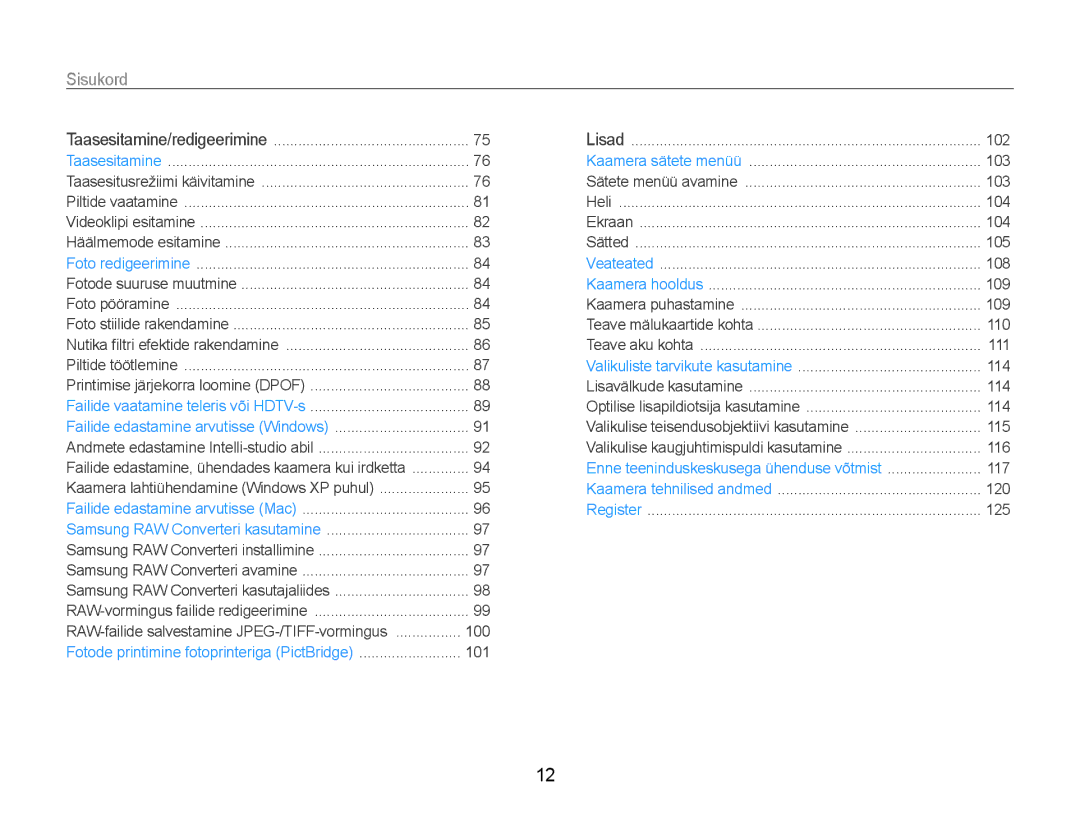 Samsung EC-EX1ZZZBPBRU manual 100 