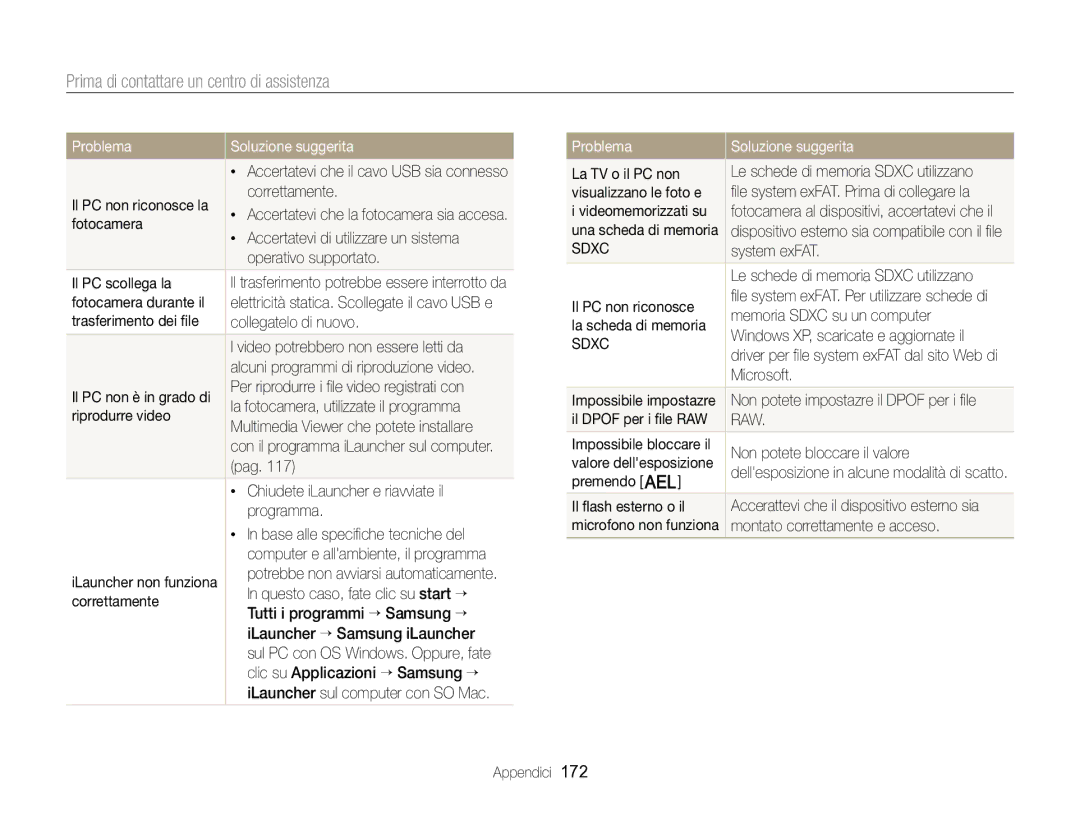 Samsung EC-EX2FZZBPWE1 Accertatevi di utilizzare un sistema, Operativo supportato, Il PC scollega la, Riprodurre video 