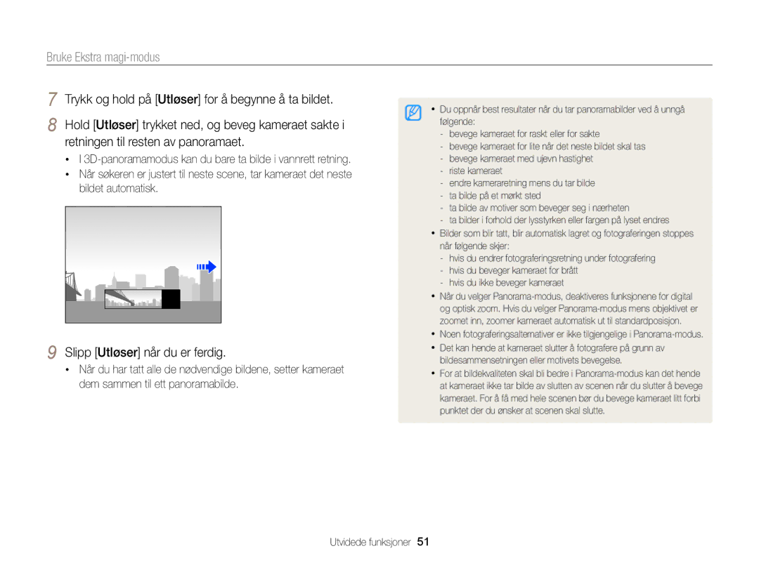 Samsung EC-EX2FZZBPBE2, EC-EX2FZZBPWE2 manual Slipp Utløser når du er ferdig 