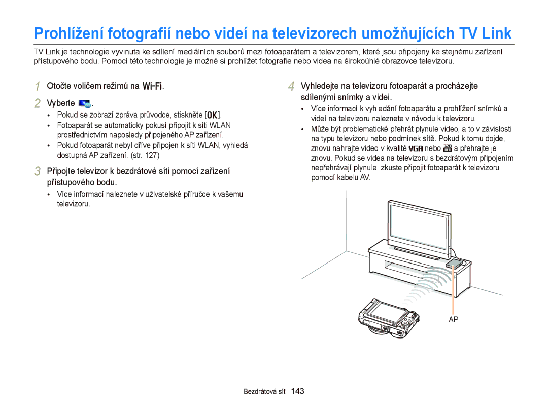 Samsung EC-EX2FZZBPBE3, EC-EX2FZZBPWE3 manual Otočte voličem režimů na w Vyberte 