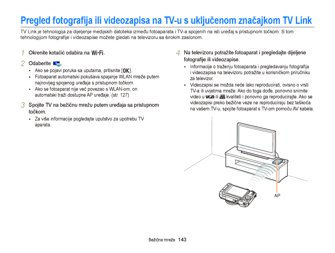 Samsung EC-EX2FZZBPBE3, EC-EX2FZZBPWE3 manual Okrenite kotačić odabira na w Odaberite 