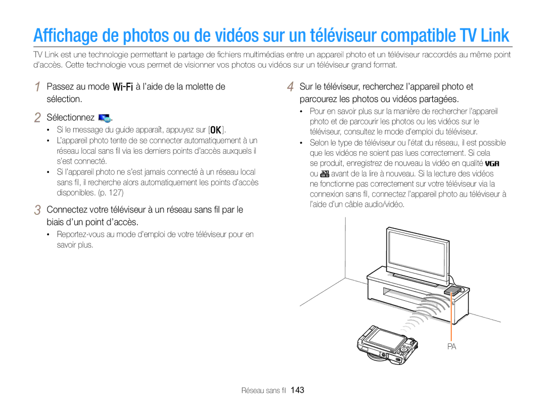 Samsung EC-EX2FZZBPBFR, EC-EX2FZZBPWFR manual Si le message du guide apparaît, appuyez sur o 