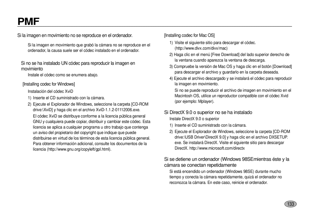 Samsung EC-I100ZSBA/E1, EC-I100ZGBA/E3, EC-I100ZSBA/E3 Si la imagen en movimiento no se reproduce en el ordenador, 1333 