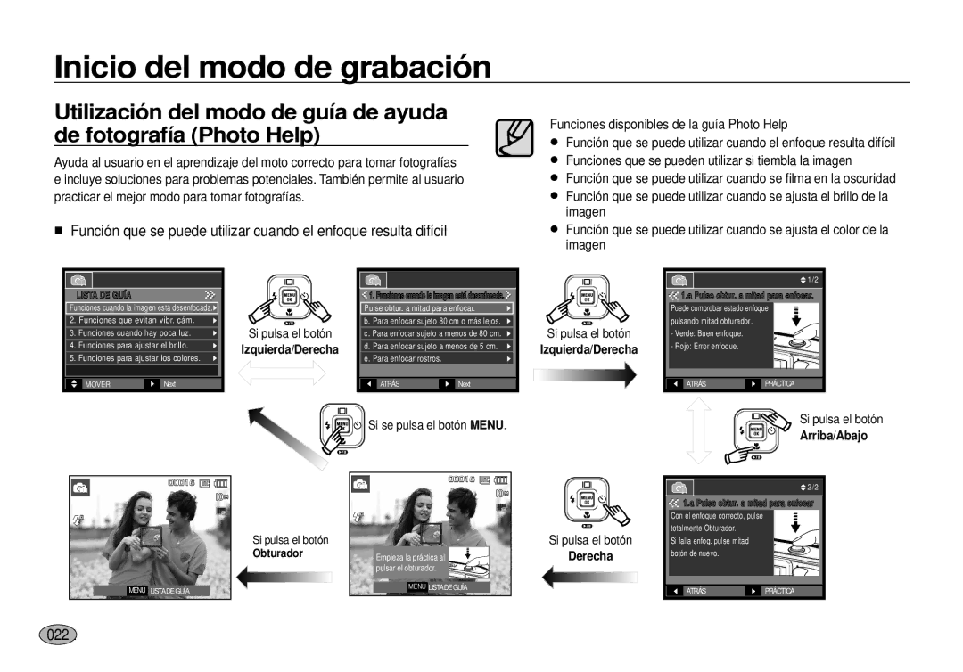 Samsung EC-I100ZBBA/E3, EC-I100ZGBA/E3, EC-I100ZSBA/E3, EC-I100ZRBA/E3, EC-I100ZSBA/E1 0222, Izquierda/Derecha, Arriba/Abajo 