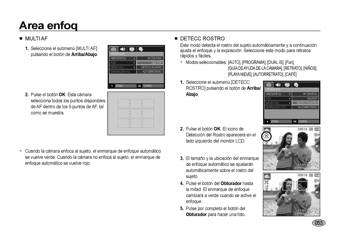 Samsung EC-I100ZSBA/E1, EC-I100ZGBA/E3, EC-I100ZSBA/E3, EC-I100ZRBA/E3, EC-I100ZBBA/E3 manual 053, Abajo 