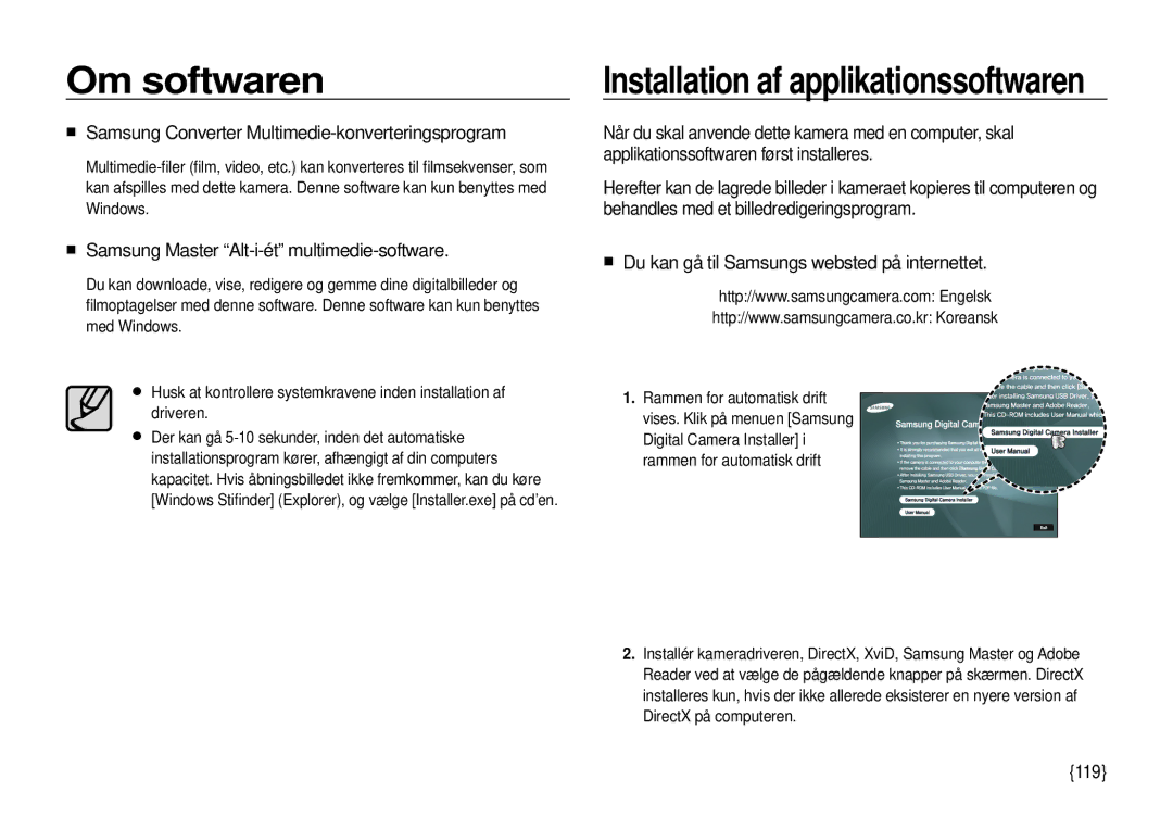 Samsung EC-I100ZGBA/E3 „ Samsung Converter Multimedie-konverteringsprogram, „ Samsung Master Alt-i-ét multimedie-software 