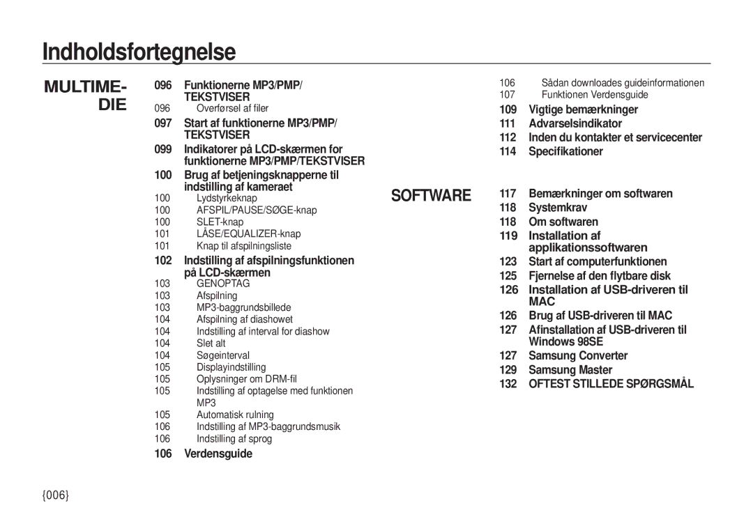 Samsung EC-I100ZBBA/E3, EC-I100ZGBA/E3, EC-I100ZSBA/E3, EC-I100ZRBA/E3 manual 006 