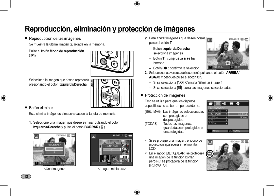 Samsung EC-I100ZBBA/E3, EC-I100ZGBA/E3 Reproducción, eliminación y protección de imágenes,  Reproducción de las imágenes 