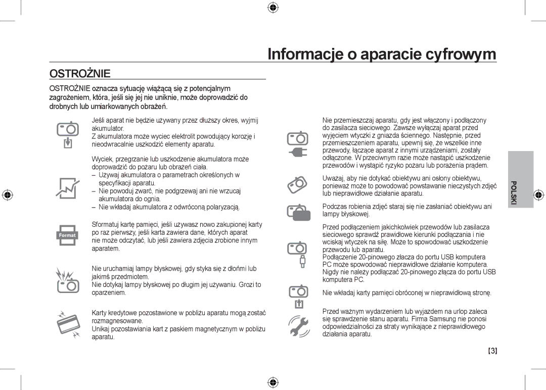 Samsung EC-I100ZRBB/AS, EC-I100ZGBA/E3, EC-I100ZSBA/FR, EC-I100ZGBA/FR, EC-I100ZSBA/E3, EC-I100ZRBA/E3 manual Ostrożnie 