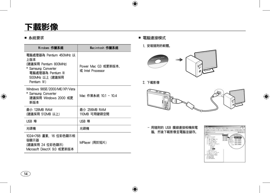 Samsung EC-I100ZNBA/IT, EC-I100ZGBA/E3, EC-I100ZSBA/FR, EC-I100ZGBA/FR, EC-I100ZSBA/E3, EC-I100ZRBA/E3 manual Macintosh 作業系統 