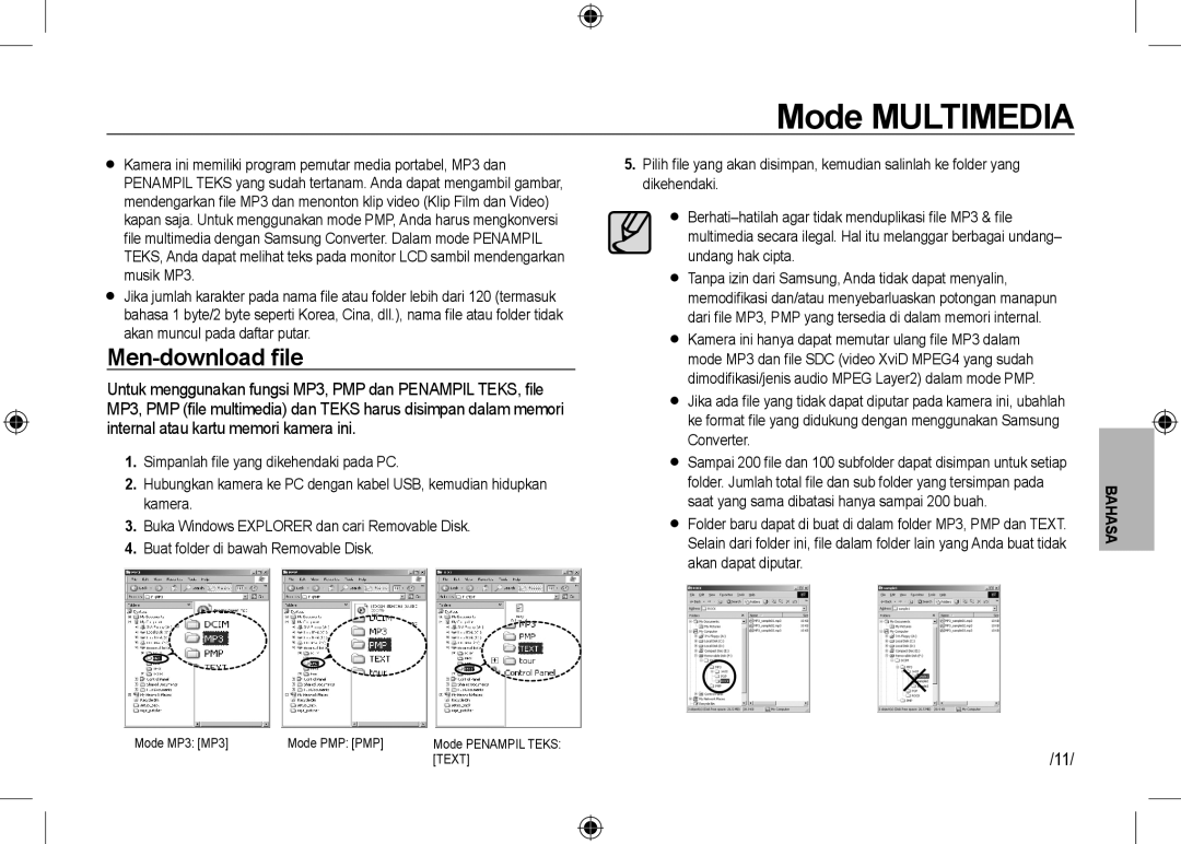 Samsung EC-I100ZRBA/RU, EC-I100ZGBA/E3, EC-I100ZSBA/FR, EC-I100ZGBA/FR, EC-I100ZSBA/E3 manual Mode Multimedia, Men-download ﬁle 