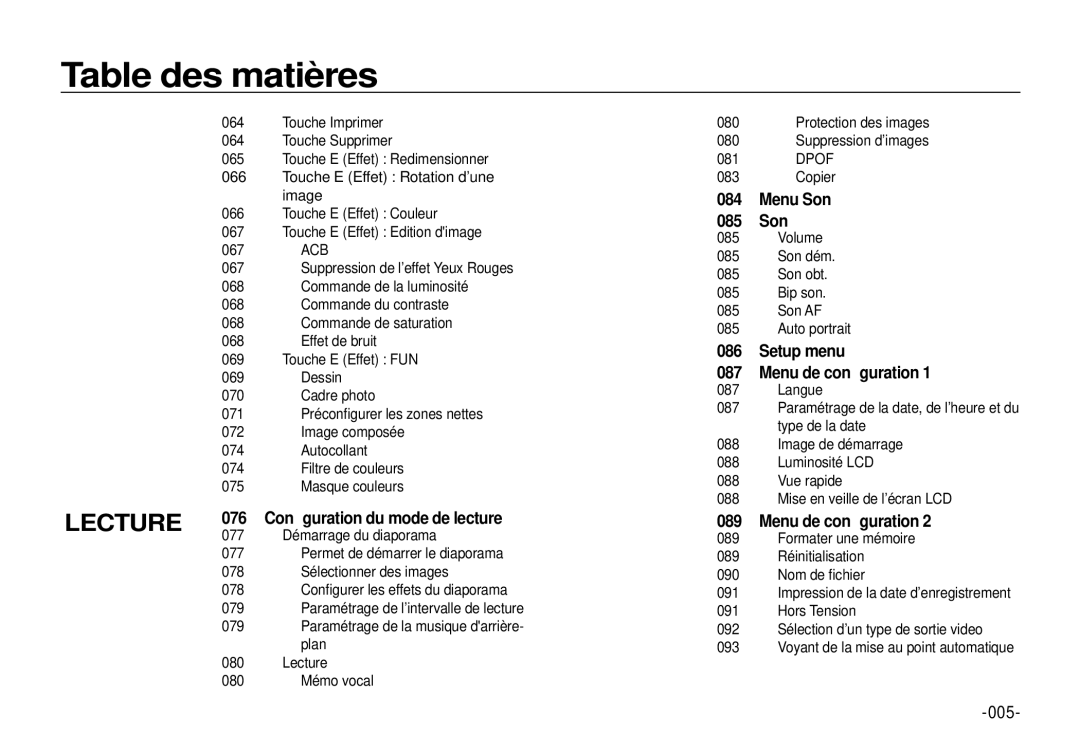 Samsung EC-I100ZBBA/E3, EC-I100ZGBA/E3, EC-I100ZSBA/FR, EC-I100ZGBA/FR, EC-I100ZSBA/E3, EC-I100ZRBA/E3, EC-I100ZBBA/FR manual 005 