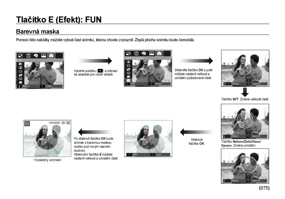 Samsung EC-I100ZSBA/E3, EC-I100ZABA/E3 manual Barevná maska, Výsledný snímek 