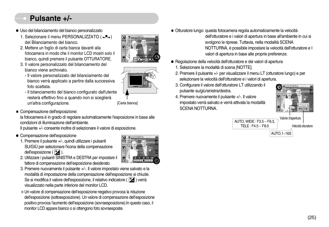 Samsung EC-I6ZZZBBB/DE, EC-I6ZZZBBB/E1 manual Scena Notturna 