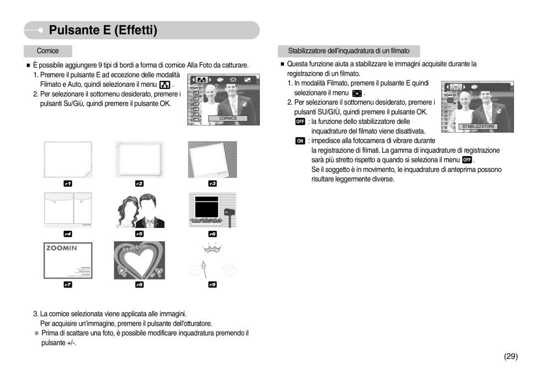 Samsung EC-I6ZZZBBB/DE, EC-I6ZZZBBB/E1 manual Cornice 