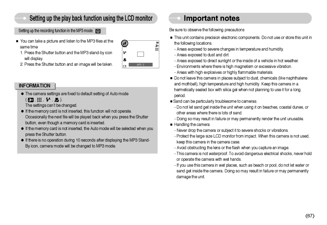 Samsung EC-I6ZZZBBA/GB, EC-I6ZZZSBB/FR, EC-I6ZZZBBB/FR, EC-I6ZZZSBA/FR, EC-I6ZZZBBA/FR, EC-I6ZZZBBB/DE manual Important notes 