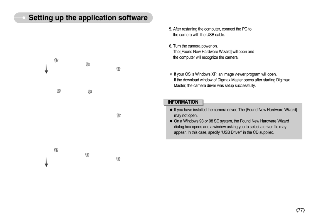 Samsung EC-I6ZZZBSA/E1, EC-I6ZZZSBB/FR, EC-I6ZZZBBB/FR, EC-I6ZZZSBA/FR, EC-I6ZZZBBA/FR Setting up the application software 