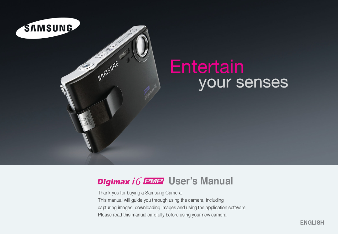 Samsung EC-I6ZZZBBB/E1 manual Manuale per lutente, Italiano, Grazie per aver acquistato una fotocamera Samsung 