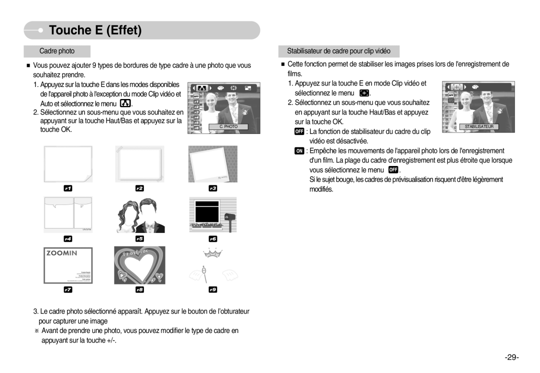 Samsung EC-I6ZZZSBA/FR, EC-I6ZZZSBB/FR, EC-I6ZZZBBB/FR, EC-I6ZZZBBA/FR manual Photo 