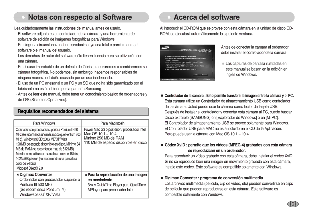 Samsung EC-I70ZZPBB/GB, EC-I70ZZGBC/E1, EC-I70ZZSBA/DE, EC-I70ZZSBD/SP Notas con respecto al Software, Acerca del software 