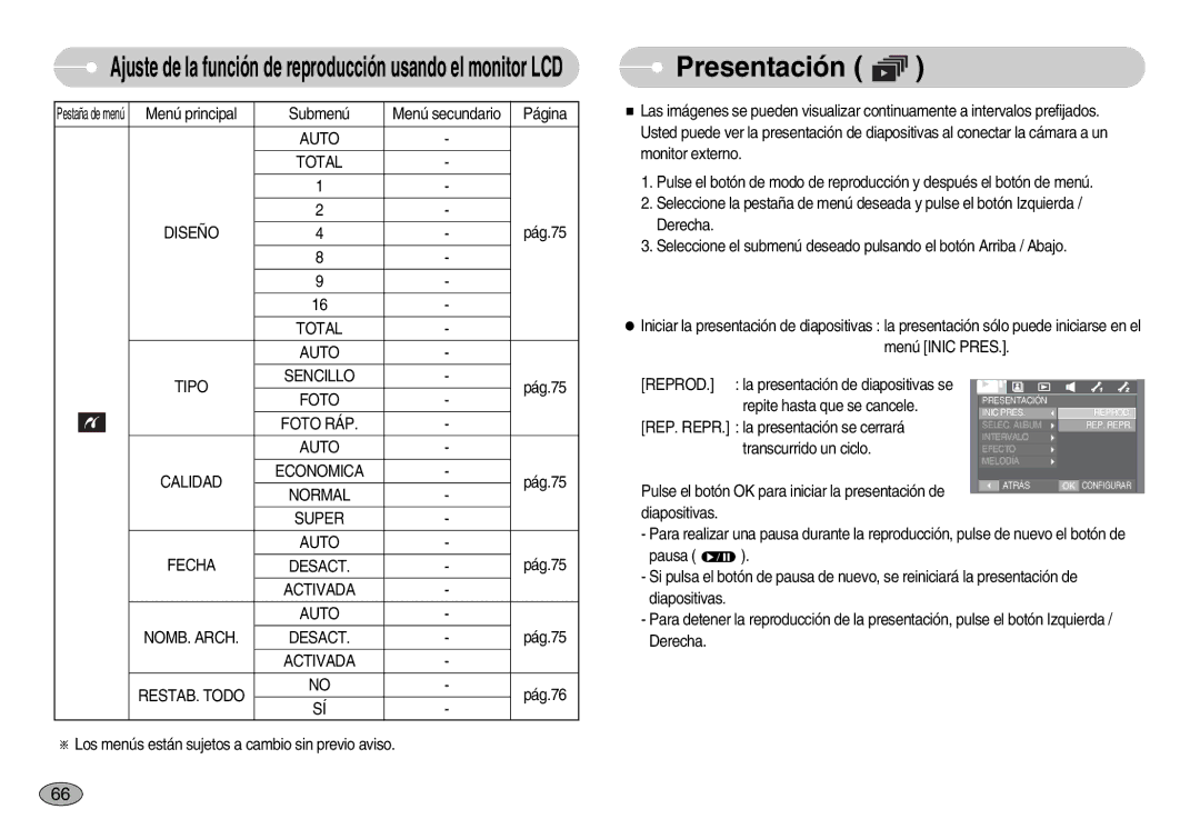 Samsung EC-I70ZZSBB/PT, EC-I70ZZGBC/E1, EC-I70ZZSBA/DE, EC-I70ZZSBD/SP, EC-I70ZZPBE/E1, EC-I70ZZPBD/SP manual Presentación 