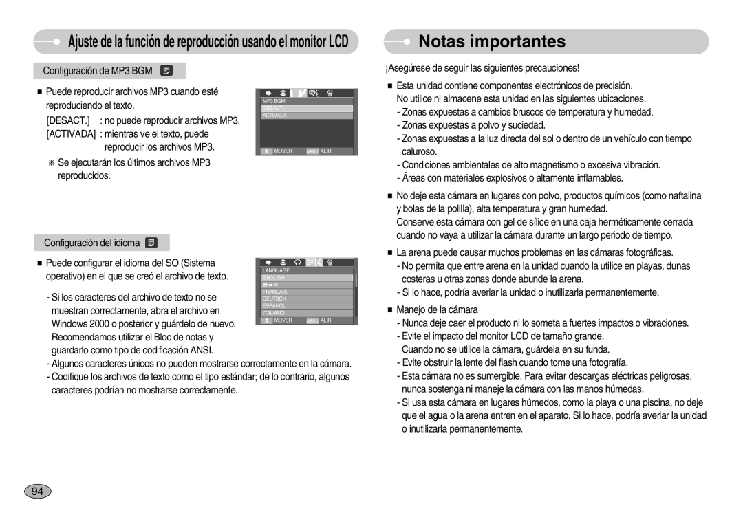 Samsung EC-I70ZZSBB/PT, EC-I70ZZGBC/E1, EC-I70ZZSBA/DE Notas importantes, Operativo en el que se creó el archivo de texto 