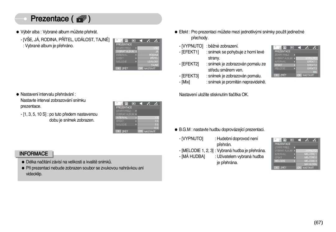 Samsung EC-I70ZZSBA/DE manual ·E, JÁ, RODINA, P¤ÍTEL, UDÁLOST, Tajné 