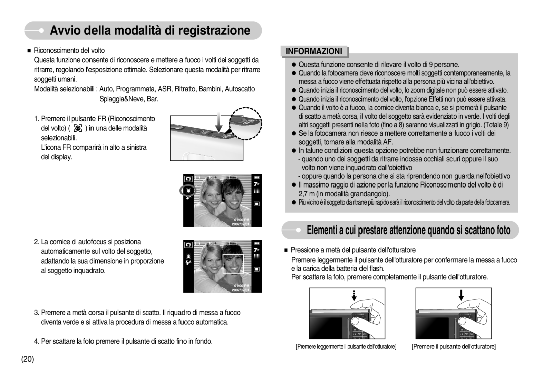 Samsung EC-I70ZZGBA/IT, EC-I70ZZSBA/E1, EC-I70ZZSBA/DE, STC-I70S Elementi a cui prestare attenzione quando si scattano foto 