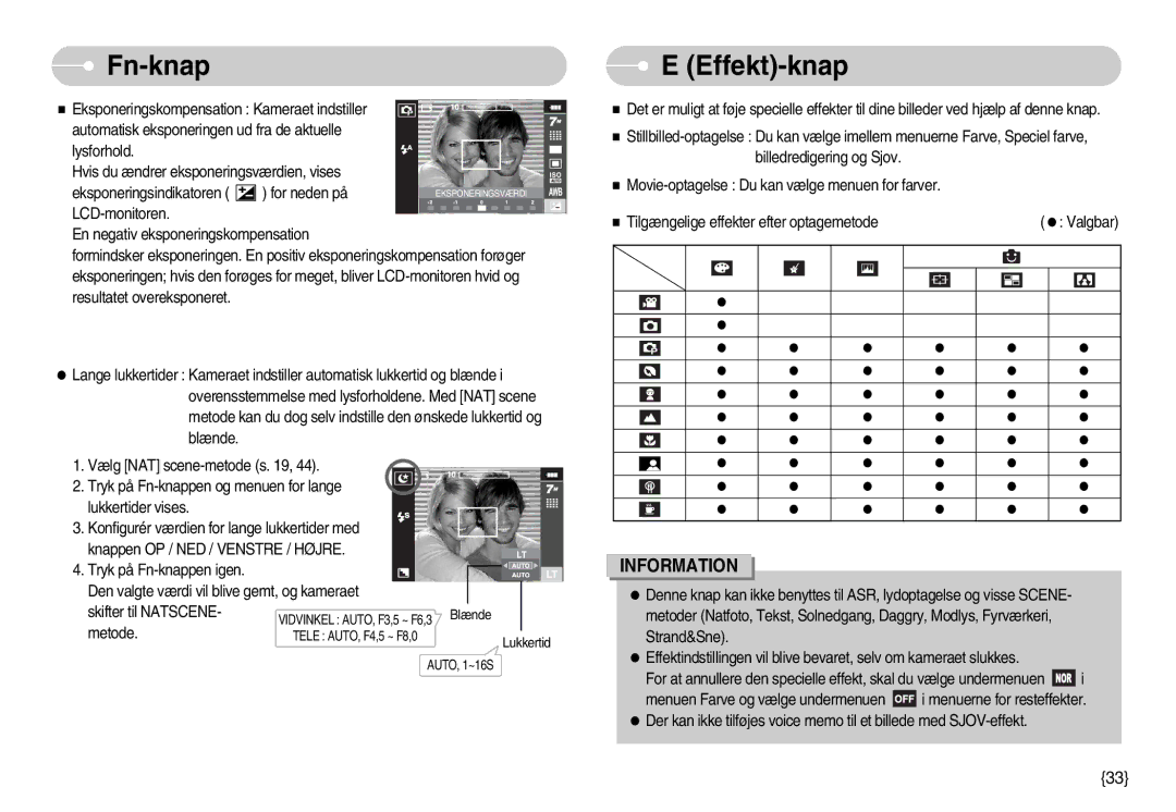 Samsung EC-I70ZZPBA/FI, EC-I70ZZSBC/E2, EC-I70ZZPBC/E2, EC-I70ZZBBC/E2, EC-I70ZZSBA/DE, EC-I70ZZGBC/E2 manual Effekt-knap 