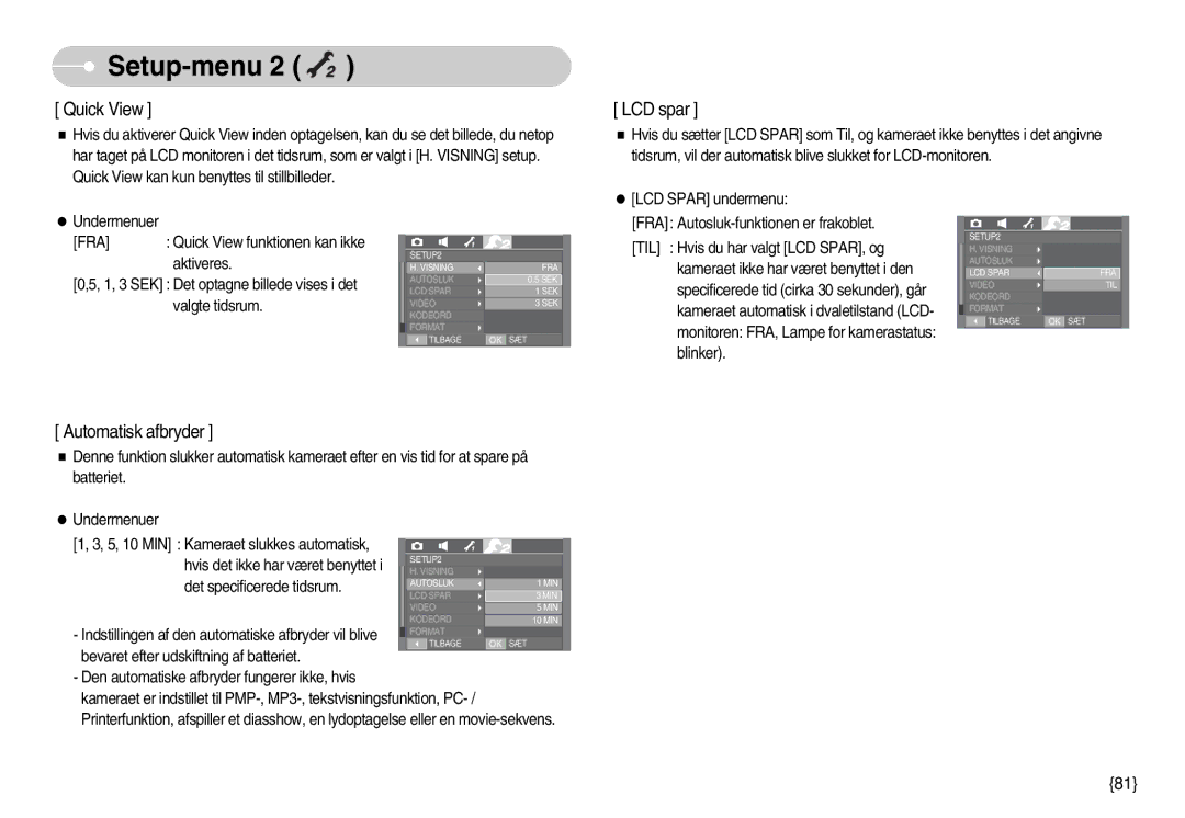 Samsung EC-I70ZZGBC/E2, EC-I70ZZSBC/E2, EC-I70ZZPBC/E2, EC-I70ZZBBC/E2, EC-I70ZZSBA/DE, EC-I70ZZPBB/E2 manual Quick View 