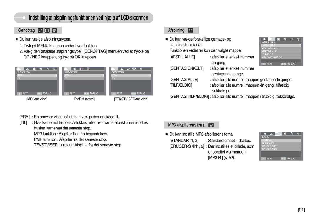 Samsung EC-I70ZZPBC/E2, EC-I70ZZSBC/E2, EC-I70ZZBBC/E2, EC-I70ZZSBA/DE, EC-I70ZZGBC/E2, EC-I70ZZPBB/E2 manual Afspil Alle 