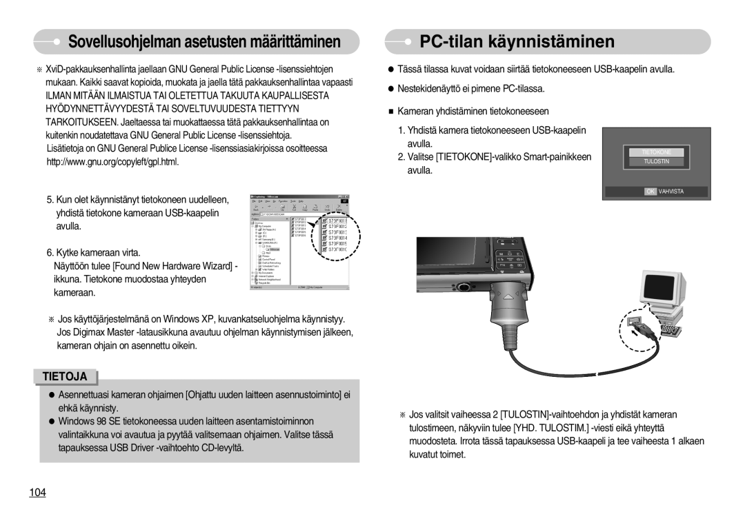 Samsung EC-I70ZZPBC/E2, EC-I70ZZSBC/E2, EC-I70ZZBBC/E2, EC-I70ZZSBA/DE, EC-I70ZZGBC/E2, EC-I70ZZPBB/E2 PC-tilan käynnistäminen 