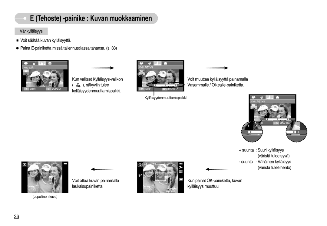 Samsung EC-I70ZZGBA/FI, EC-I70ZZSBC/E2, EC-I70ZZPBC/E2, EC-I70ZZBBC/E2, EC-I70ZZSBA/DE Tehoste -painike Kuvan muokkaaminen 