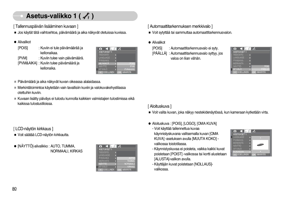 Samsung EC-I70ZZSBA/DE, EC-I70ZZSBC/E2, EC-I70ZZPBC/E2, EC-I70ZZBBC/E2, EC-I70ZZGBC/E2 Tallennuspäivän lisääminen kuvaan, Pvm 