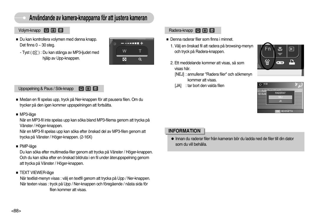 Samsung EC-I70ZZGBA/FI, EC-I70ZZSBC/E2, EC-I70ZZPBC/E2 manual Användande av kamera-knapparna för att justera kameran 