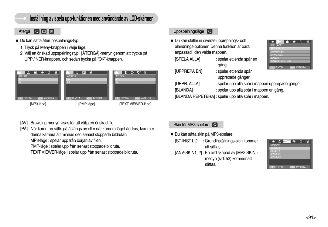 Samsung EC-I70ZZPBC/E2, EC-I70ZZSBC/E2, EC-I70ZZBBC/E2, EC-I70ZZSBA/DE, EC-I70ZZGBC/E2, EC-I70ZZPBB/E2 manual Spela Alla 