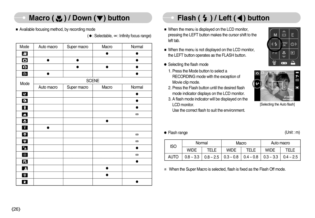 Samsung STC-I70G, EC-I70ZZSBC/E2, EC-I70ZZPBC/E2, EC-I70ZZPBA/E1, EC-I70ZZBBB/FR, EC-I70ZZBBA/FR, STC-I70S Flash / Left button 