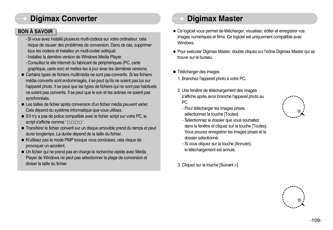 Samsung EC-I70ZZPBA/E1, EC-I70ZZSBC/E2, EC-I70ZZPBC/E2, EC-I70ZZBBB/FR, EC-I70ZZBBA/FR, EC-I70ZZBBC/E2 manual Digimax Master 