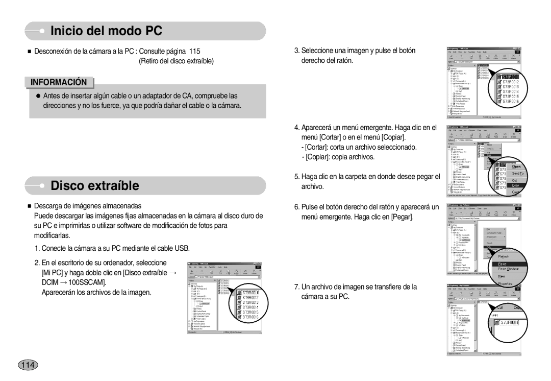 Samsung EC-I7ZZZSBD/E1, EC-I7ZZZBBA/DE, EC-I7ZZZSBB/DE, EC-I7ZZZBBC/E1, EC-I7ZZZSBE/SP, EC-I7ZZZSBB/PT Disco extraíble, 114 