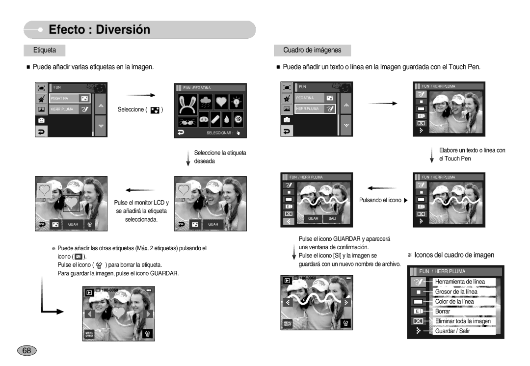 Samsung EC-I7ZZZSBB/GB, EC-I7ZZZBBA/DE, EC-I7ZZZSBB/DE, EC-I7ZZZBBC/E1 manual Iconos del cuadro de imagen, Seleccione 