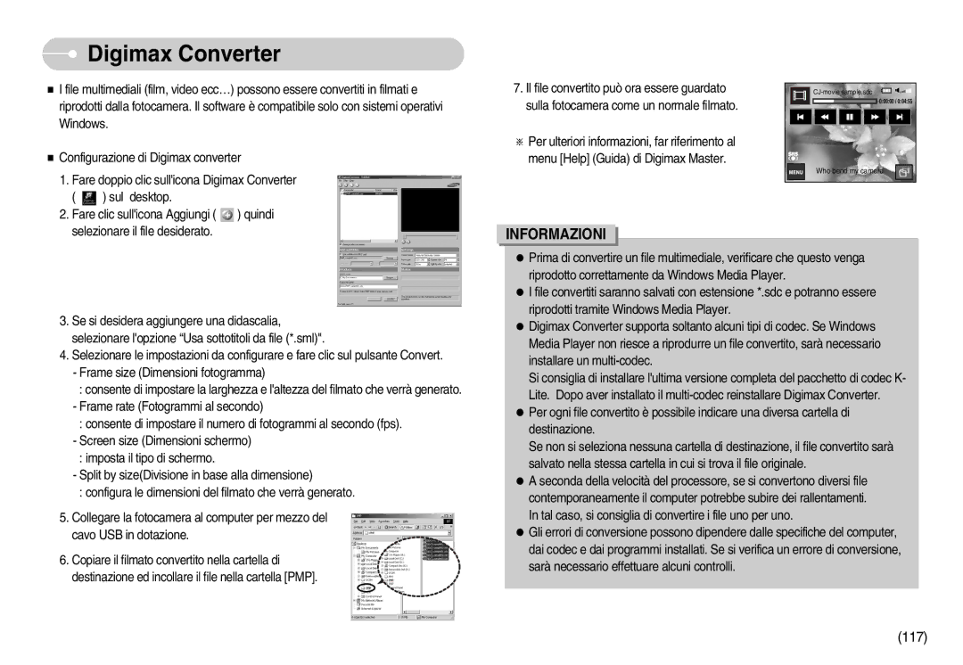 Samsung STW-I7S, EC-I7ZZZBBA/DE, EC-I7ZZZSBB/E1, EC-I7ZZZSBB/DE, EC-I7ZZZBBA/IT, EC-I7ZZZSBB/IT manual Digimax Converter 