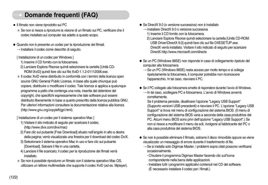 Samsung EC-I7ZZZBBA/IT, EC-I7ZZZBBA/DE, EC-I7ZZZSBB/E1, EC-I7ZZZSBB/DE, EC-I7ZZZSBB/IT, EC-I7ZZZBBC/E1, EC-I7ZZZSBC/IT manual 122 