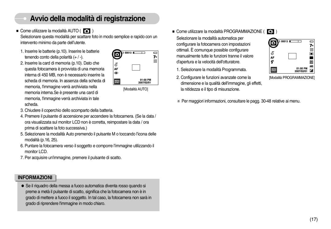 Samsung STW-I7S, EC-I7ZZZBBA/DE, EC-I7ZZZSBB/E1, EC-I7ZZZSBB/DE, EC-I7ZZZBBA/IT, EC-I7ZZZSBB/IT manual Modalità Programmazione 