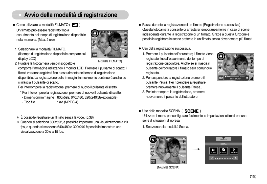 Samsung EC-I7ZZZBBA/DE, EC-I7ZZZSBB/E1, EC-I7ZZZSBB/DE, EC-I7ZZZBBA/IT, EC-I7ZZZSBB/IT, EC-I7ZZZBBC/E1, STW-I7S Modalità Scena 