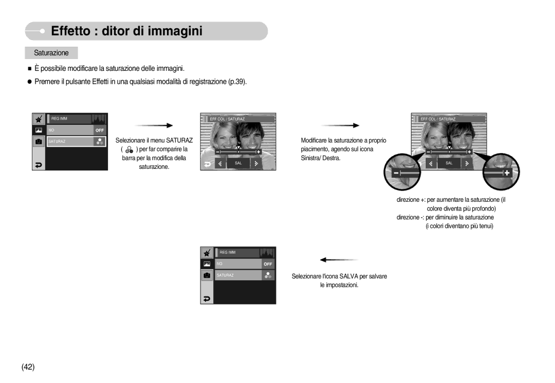 Samsung EC-I7ZZZBBA/IT, EC-I7ZZZBBA/DE, EC-I7ZZZSBB/E1, EC-I7ZZZSBB/DE, EC-I7ZZZSBB/IT, STW-I7S manual Effetto ditor di immagini 