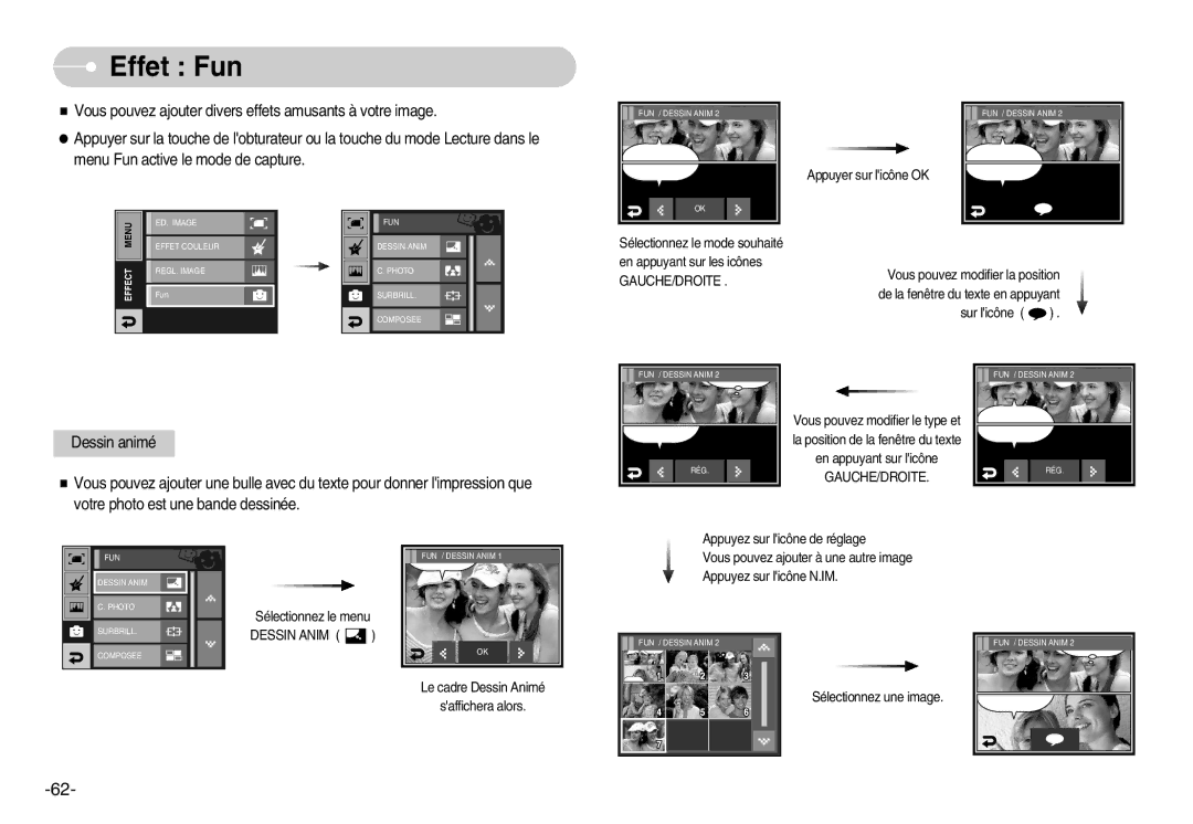 Samsung EC-I7ZZZSBB/DE, EC-I7ZZZBBA/E1, EC-I7ZZZBBA/FR, EC-I7ZZZBBC/E2, EC-I7ZZZSBC/E2, EC-I7ZZZSBA/FR manual Dessin Anim 