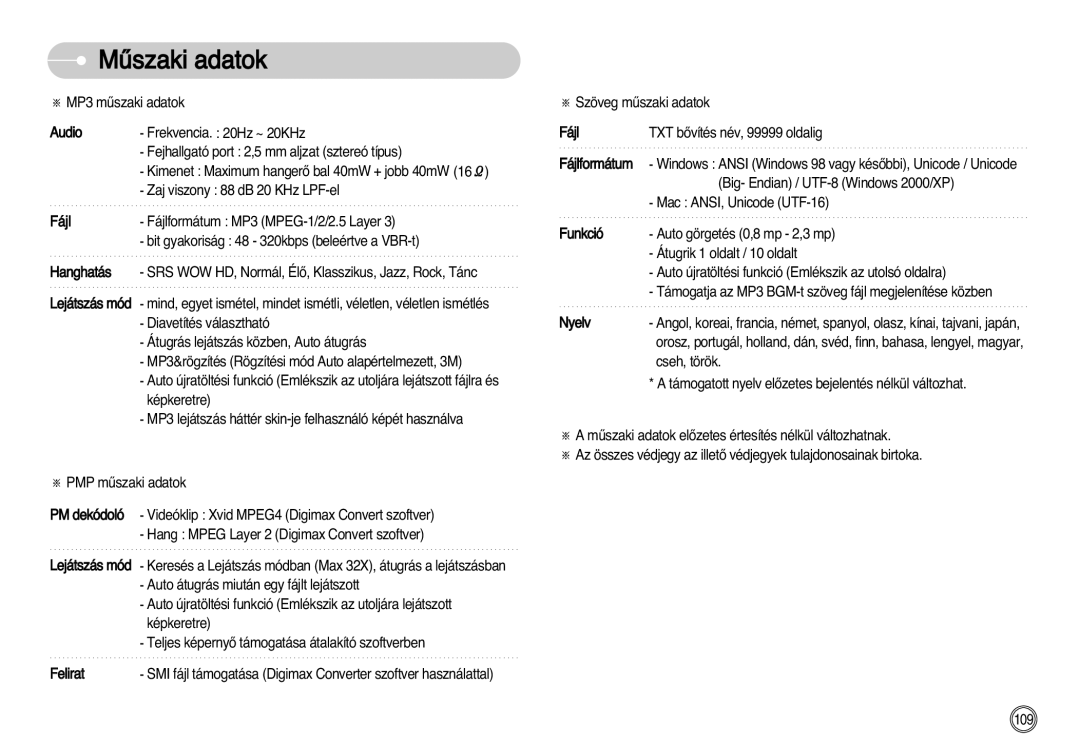 Samsung EC-I7ZZZBBA/FR, EC-I7ZZZBBA/DE, EC-I7ZZZSBB/DE, EC-I7ZZZSBB/FR, EC-I7ZZZBBA/NL, EC-I7ZZZSBA/NL, EC-I7ZZZBBA/DK manual 109 