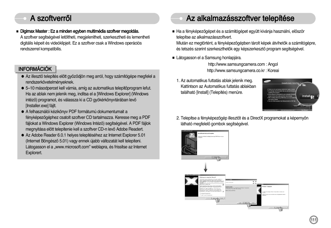 Samsung EC-I7ZZZSBB/DE, EC-I7ZZZBBA/FR, EC-I7ZZZBBA/DE, EC-I7ZZZSBB/FR, EC-I7ZZZBBA/NL manual Az alkalmazásszoftver telepítése 